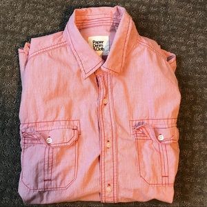 Red Paper Denim & Cloth Button Down Shirt